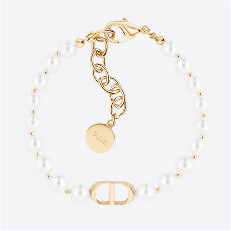 dior pearl chain|dior chain bracelet.